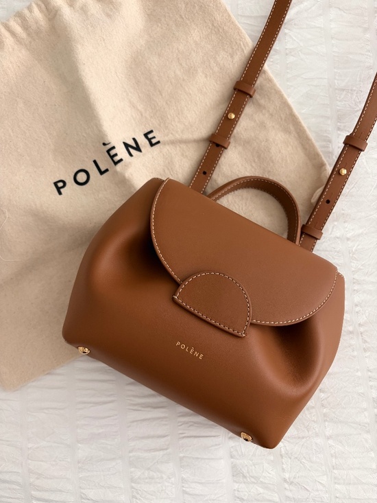 Polene Handbags - POLENE Numero Un Nano SMOOTH CAMEL — Like New